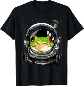Astronaut Frog Shirt Spaceman Animal Galaxy Space Lover T-Shirt