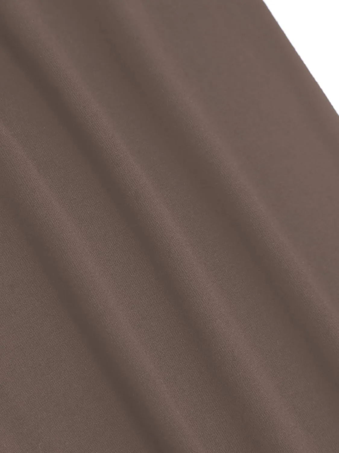 CIDER Square Neck Solid Long Sleeve Top