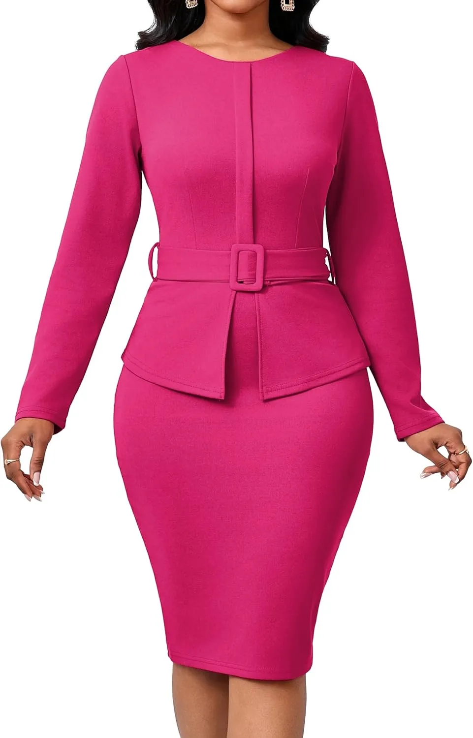 CuteCherry Women Sexy Dress Bodycon Work Dress Elegant Pencil Dress