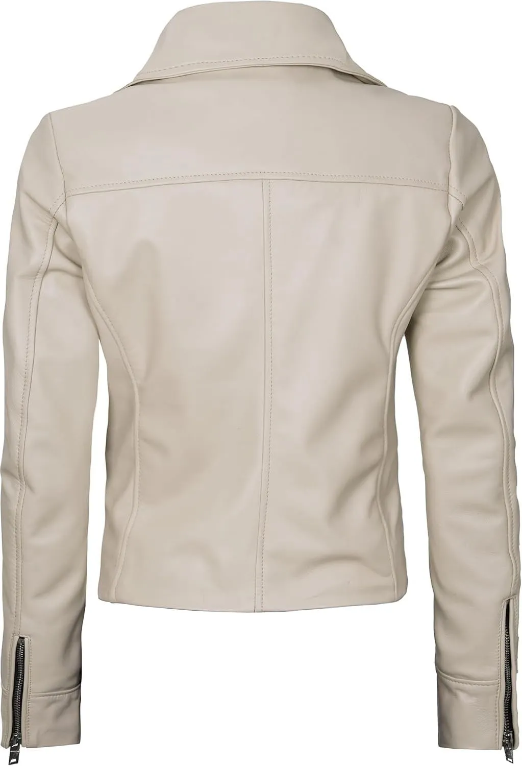 Decrum Asymmetrical Real Leather Jacket Women  Trendy Fashion Lambskin Womens Leather Jacket