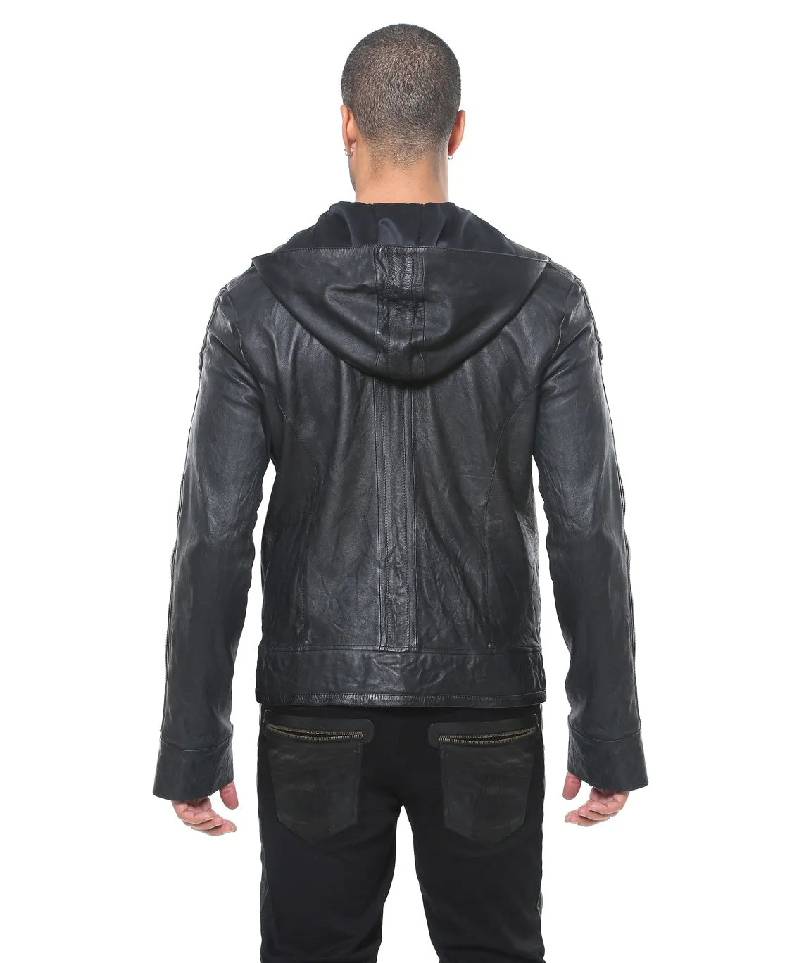 Elk Leather Hoody