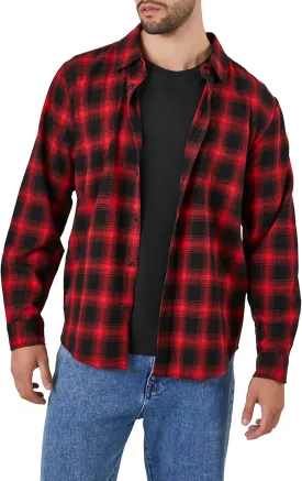 Forever 21 Men's Plaid Flannel Shirt Forever 21 Men's Plaid Flannel Shirt