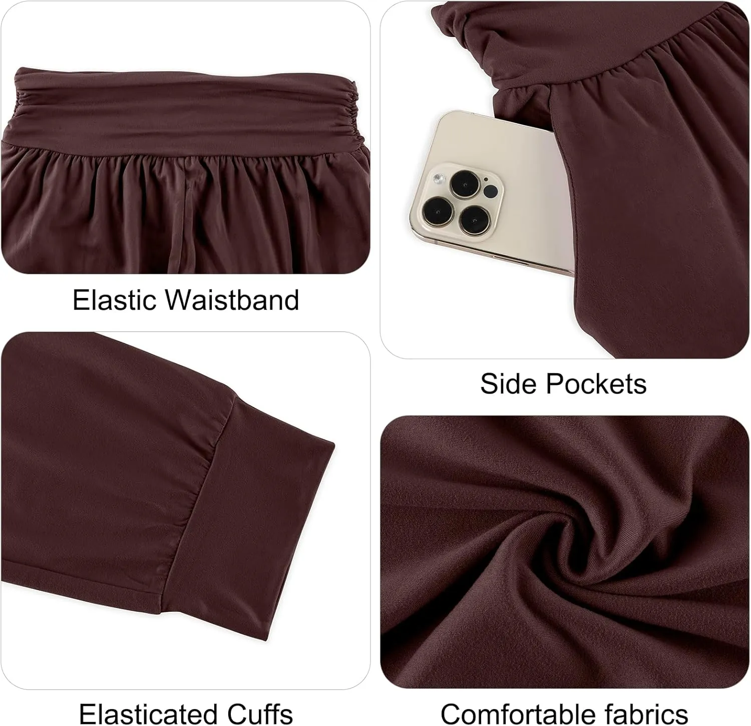 Gracyoga Women's Yoga Joggers Pants Casual Loose Workout Sweatpants Comfy Lounge Pants with Pockets