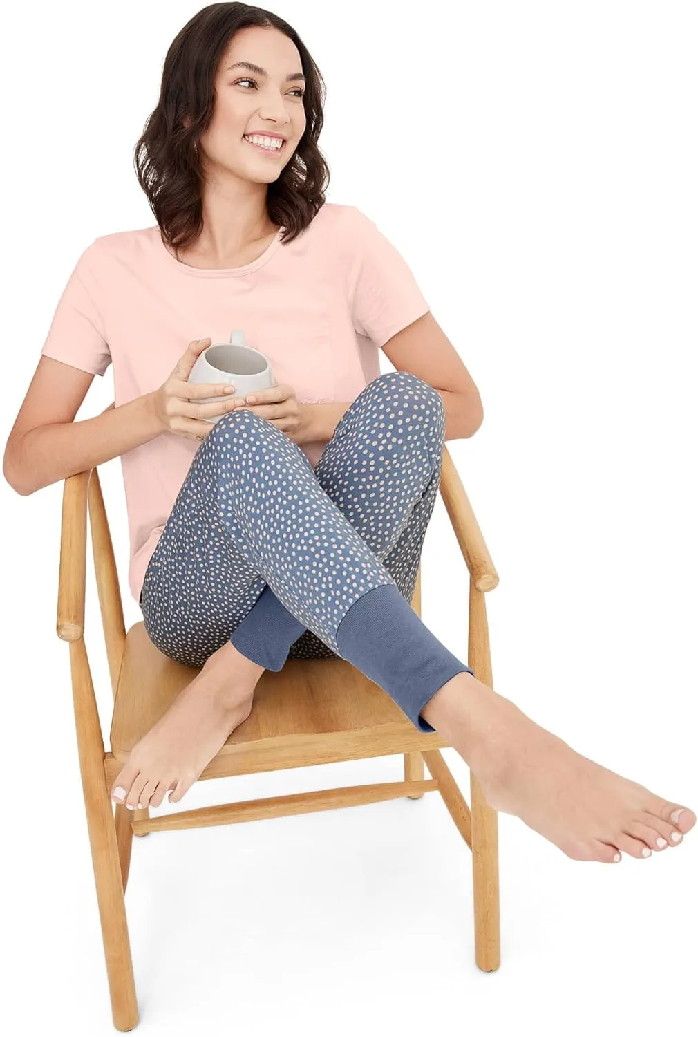Jockey Women's Loungewear Soft Touch Luxe Foldover Jogger