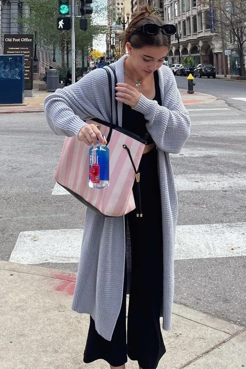 LILLUSORY Long Cardigan Sweaters for Women Fall Trendy Oversized Open Front Winter Coat