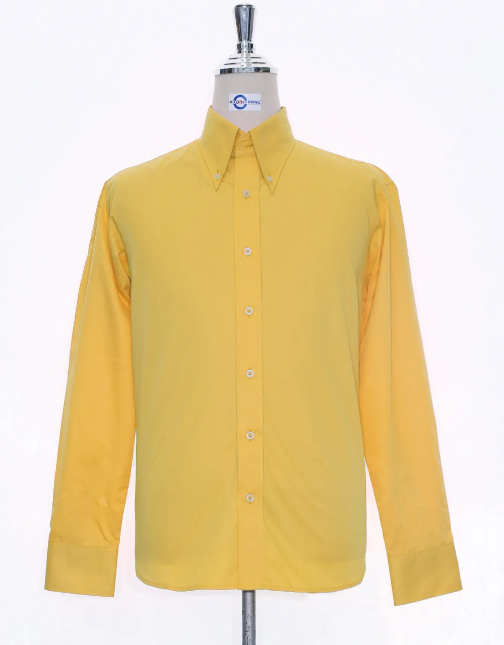 Mustard Yellow Button Down Collar Shirt