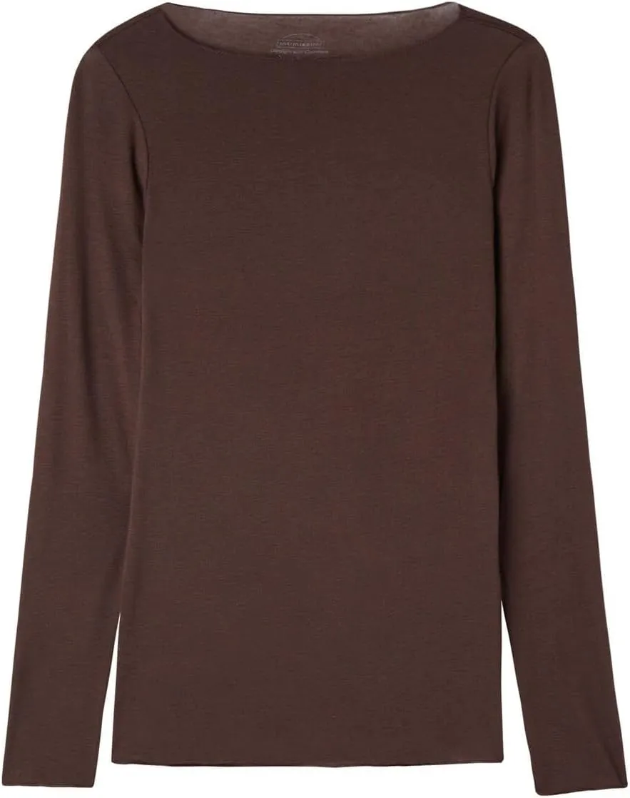 Woman's Boat Neck Modal Cashmere Ultralight Top