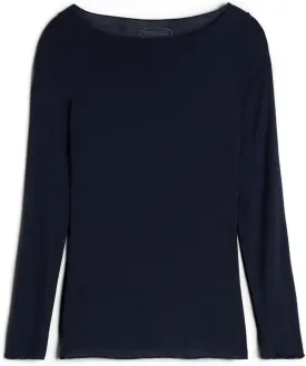 Woman's Boat Neck Modal Cashmere Ultralight Top