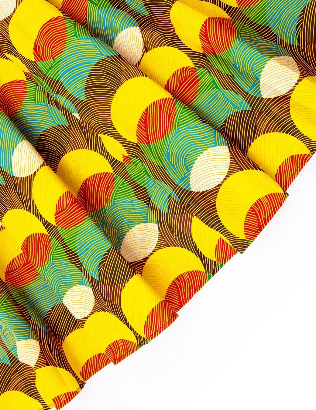 Women's Afriacn High Waist Vintage Skirt Ankara Pleated Midi Skirt with Pockets